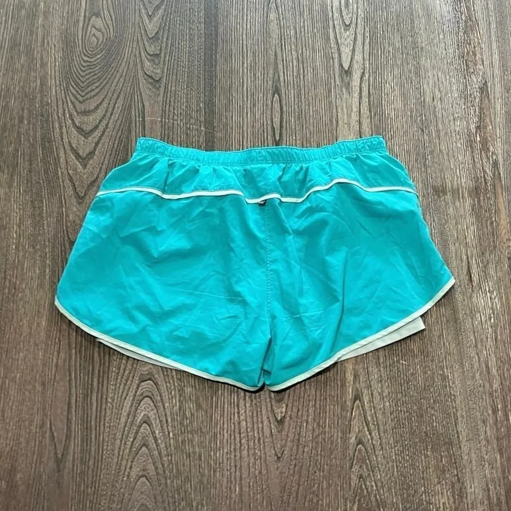 New Balance Running Shorts Elastic Waist Built-In Compression Blue Size Medium